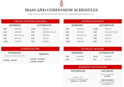 cebu metropolitan cathedral confession schedule|Mass and Confession Schedule .